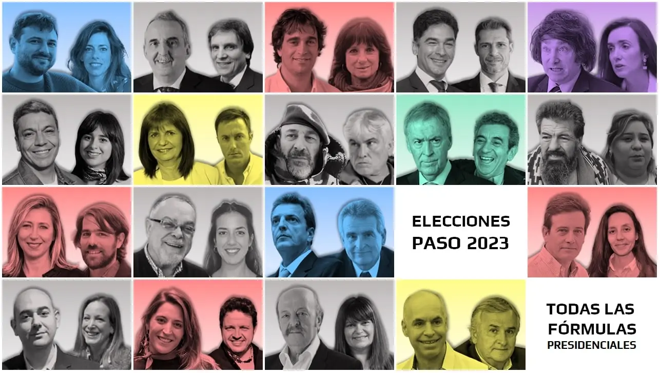 Todas las fórmulas presidenciales para las PASO 2023.