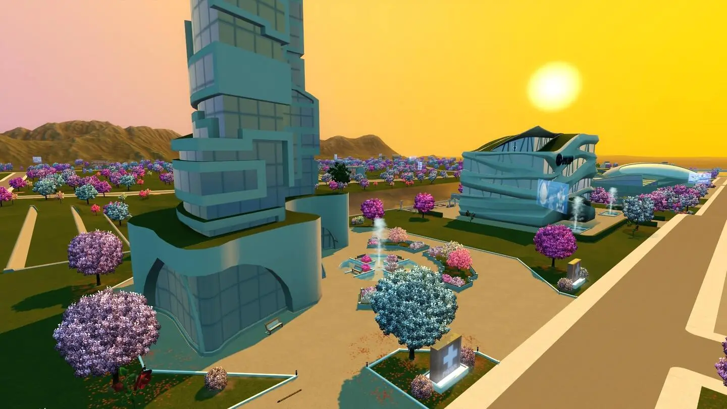 Hospital en el futuro de Los Sims 3.